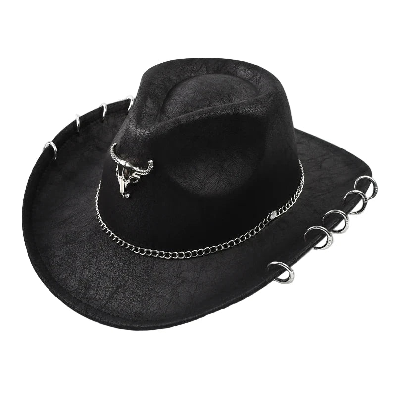 The Iron Bull Leather Cowboy Hat