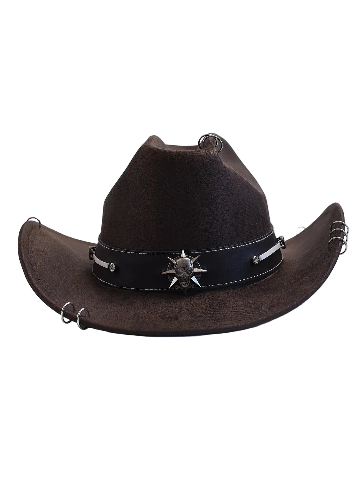 The Midnight Death Leather Cowboy Hat
