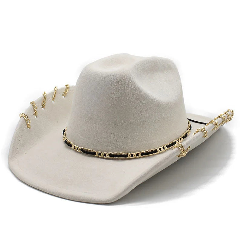 Unchained Rings Leather Cowboy Hat