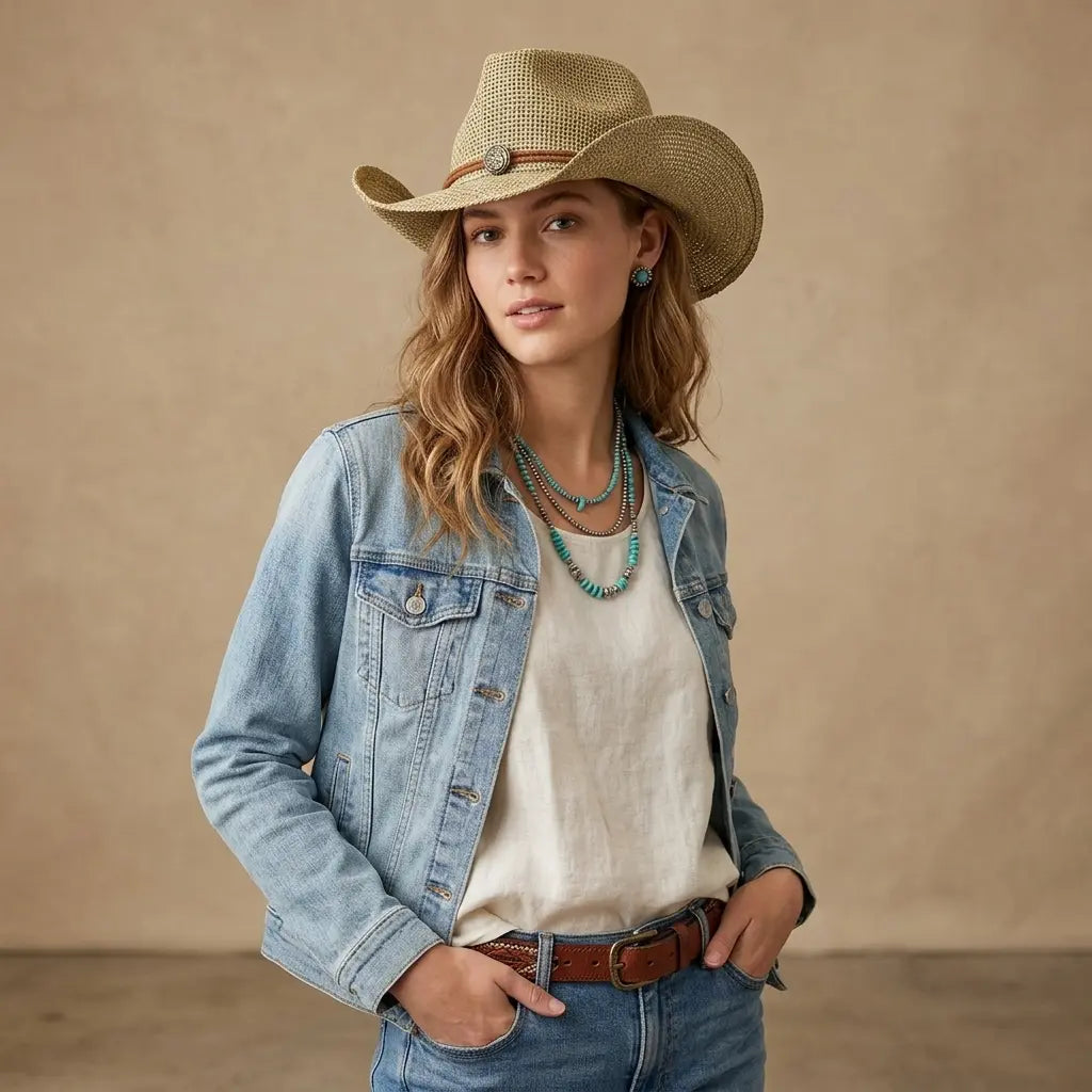 Ventura Straw Cowboy Hat