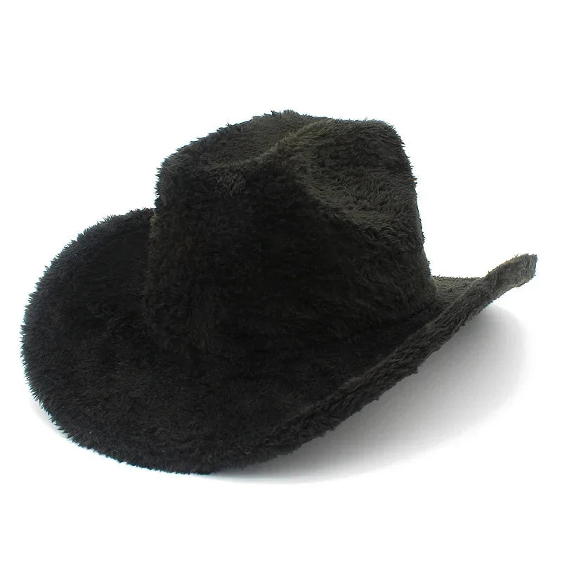 Western Party Fluffy Cowboy Hat