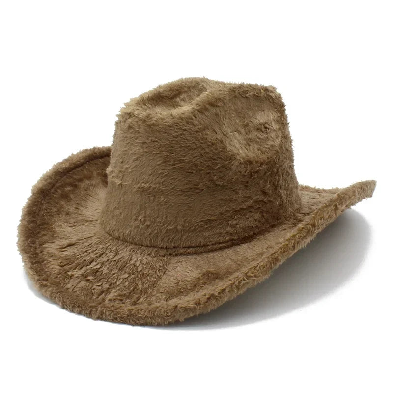 Western Party Fluffy Cowboy Hat