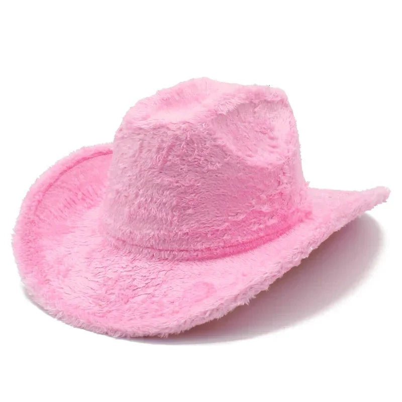 Western Party Fluffy Cowboy Hat