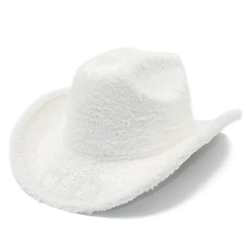 Western Party Fluffy Cowboy Hat