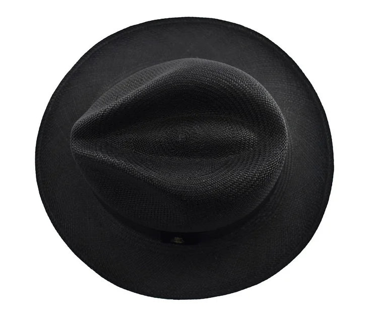 Advanced Original Panama Hat - Black Toquilla Straw