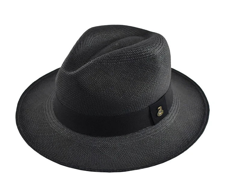Advanced Original Panama Hat - Black Toquilla Straw