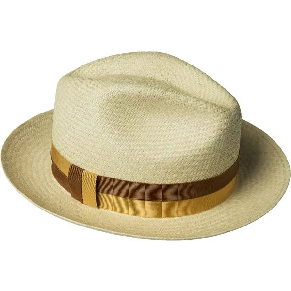 Thread Ranch Fedora - Panama Fedora - Yellow/ Brown