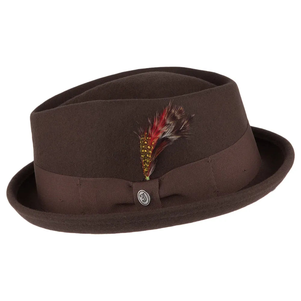 Thread Jaxon & James Crushable Diamond Crown Pork Pie Brown Wholesale