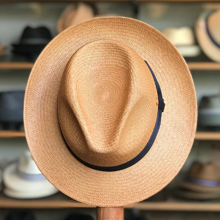 Can be rolls up for packing - Handmade panama hat - Torino