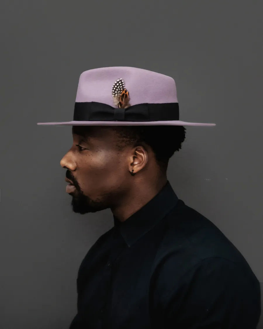 Eerguson Fedora - Lavender+Black