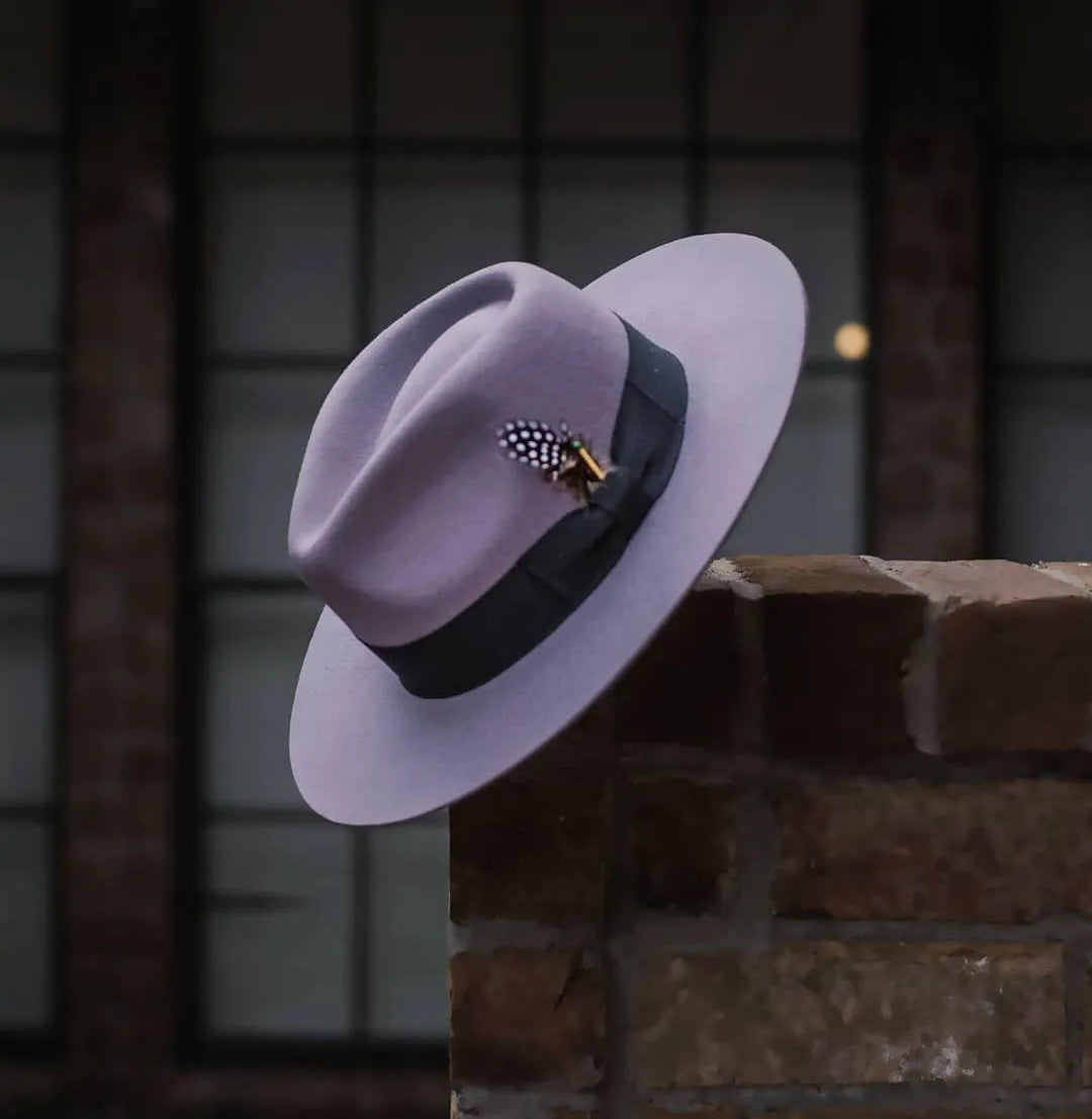 Ferguson Fedora - Lavender+Black