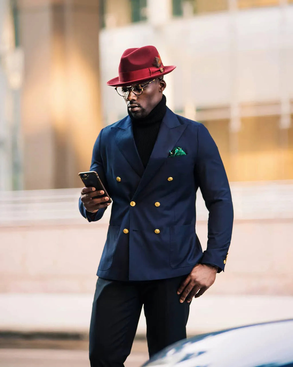 Trilby Fedora – Burgundy