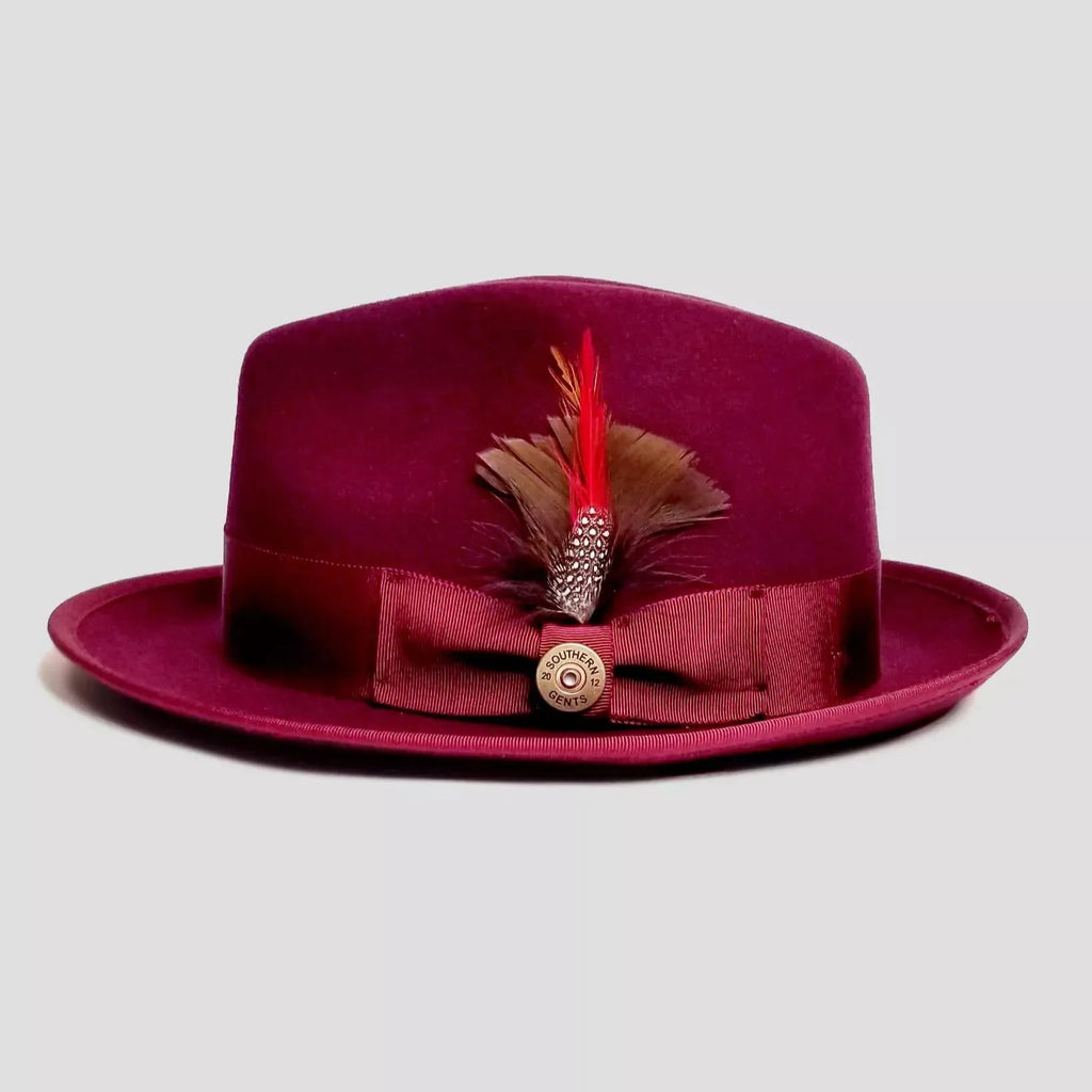 Trilby Fedora – Burgundy