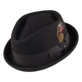 Thread Jaxon & James Crushable Diamond Crown Pork Pie Black Wholesale