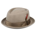 Thread Heritage Hats Stout Wool Felt Pork Pie Hat - Beige