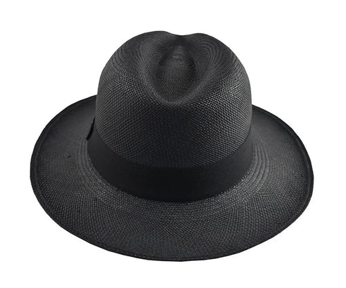 Advanced Original Panama Hat - Black Toquilla Straw
