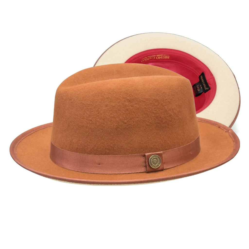 Cognac / Bone& 7 Size Miller Ranch Fedora - Princeton