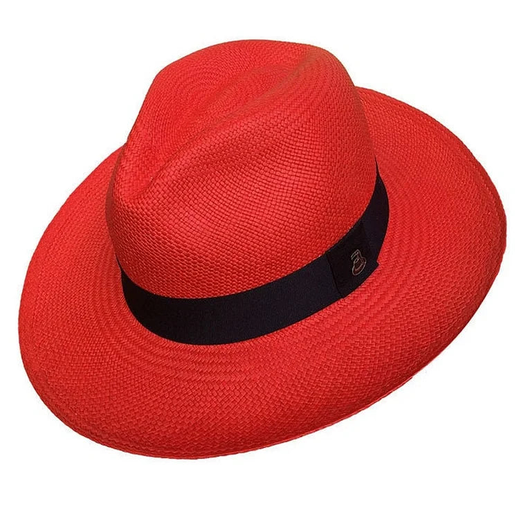 Advanced Original Panama Hat - Red Classic Fedora