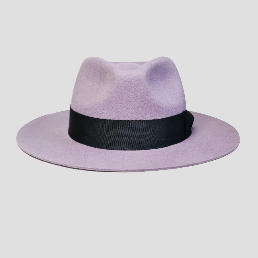 Eerguson Fedora - Lavender+Black