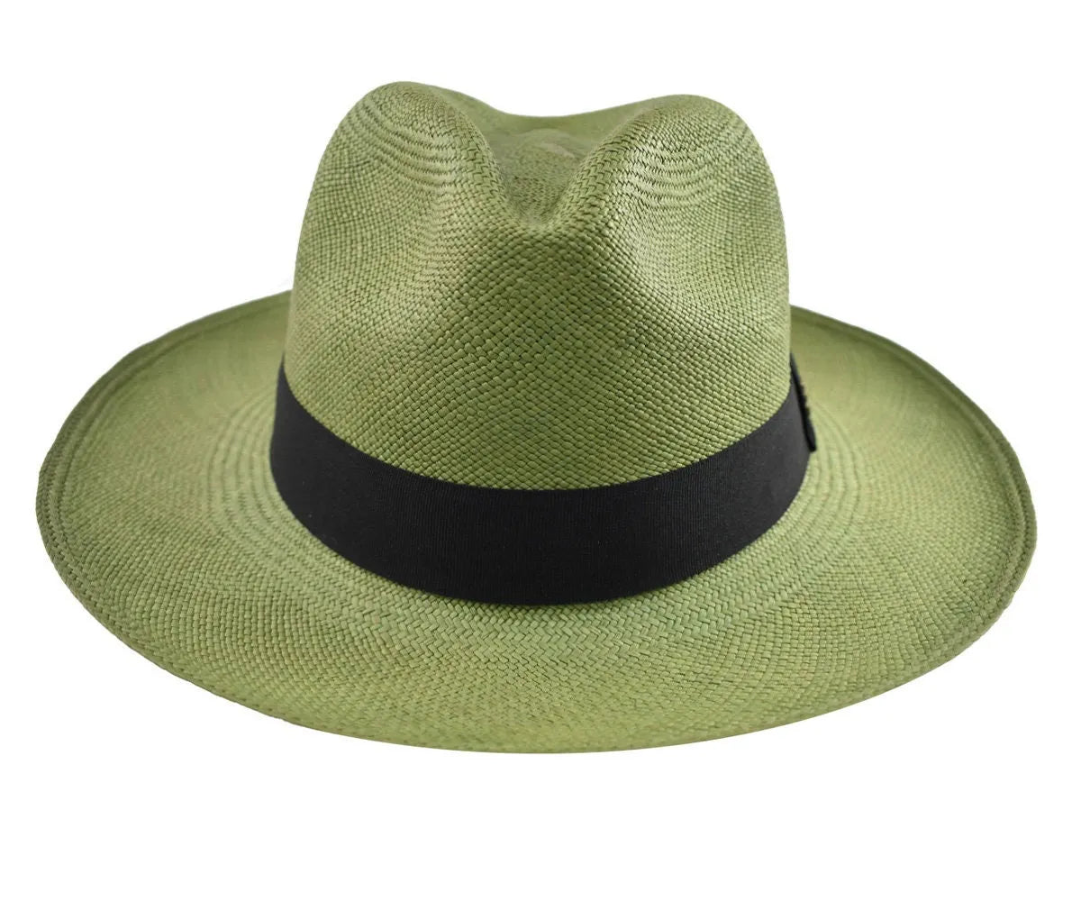 Advanced Original Panama Hat - Verde Oscuro Toquilla Straw