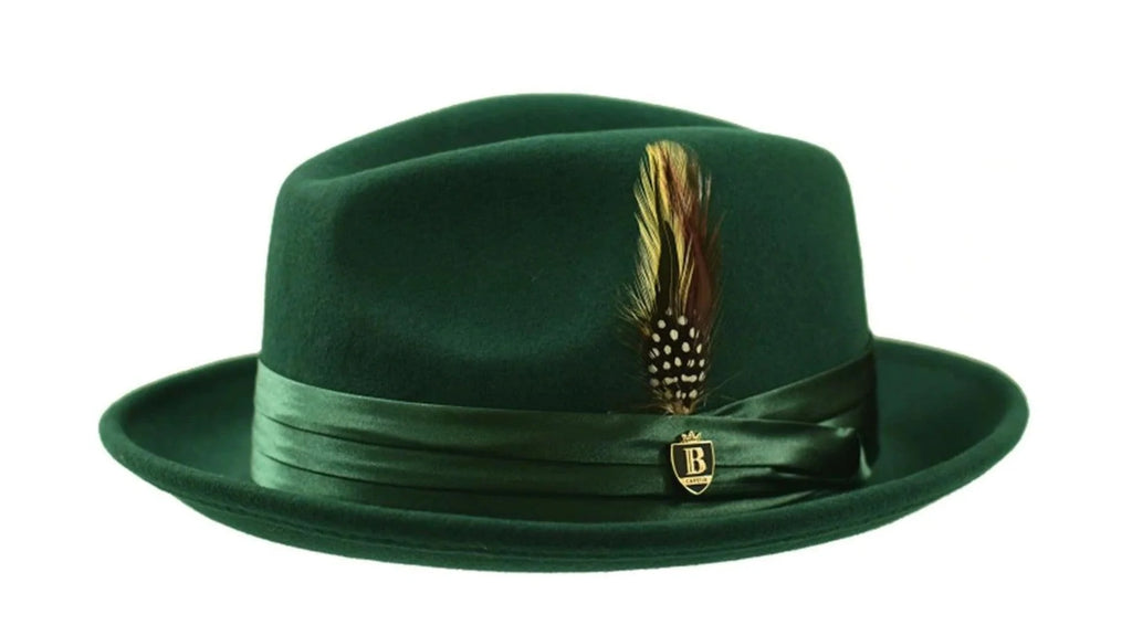 Bergerac Feathers Cotton Fedora Hat