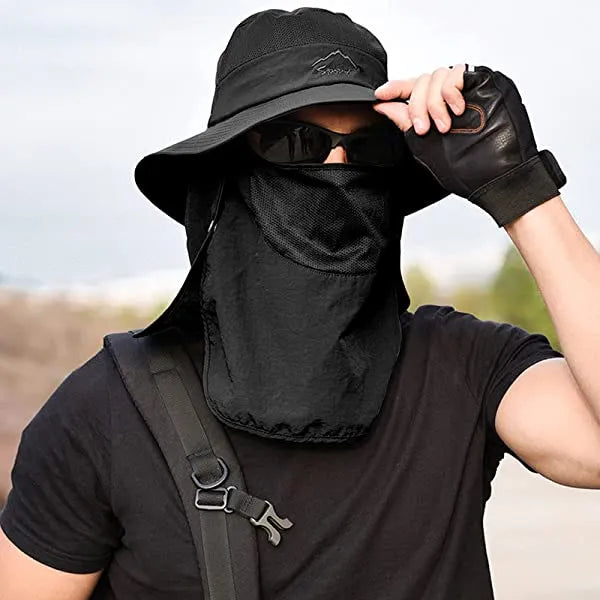 Fishing Hat For Men & Women, Outdoor Uv Sun Protection Wide Brim Hat