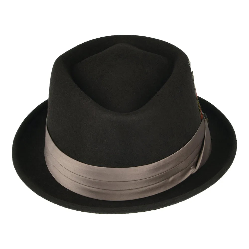 Thread Heritage Hats Stout Wool Felt Pork Pie Hat - Brown