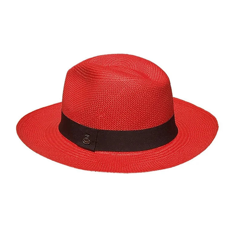 Advanced Original Panama Hat - Red Classic Fedora
