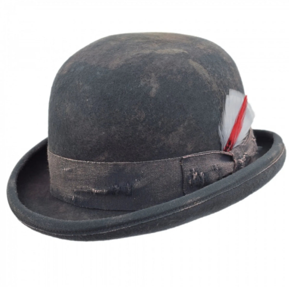 Clochard Aged Western Bowler Hat Handmade Sergio Anzani Hatmaker