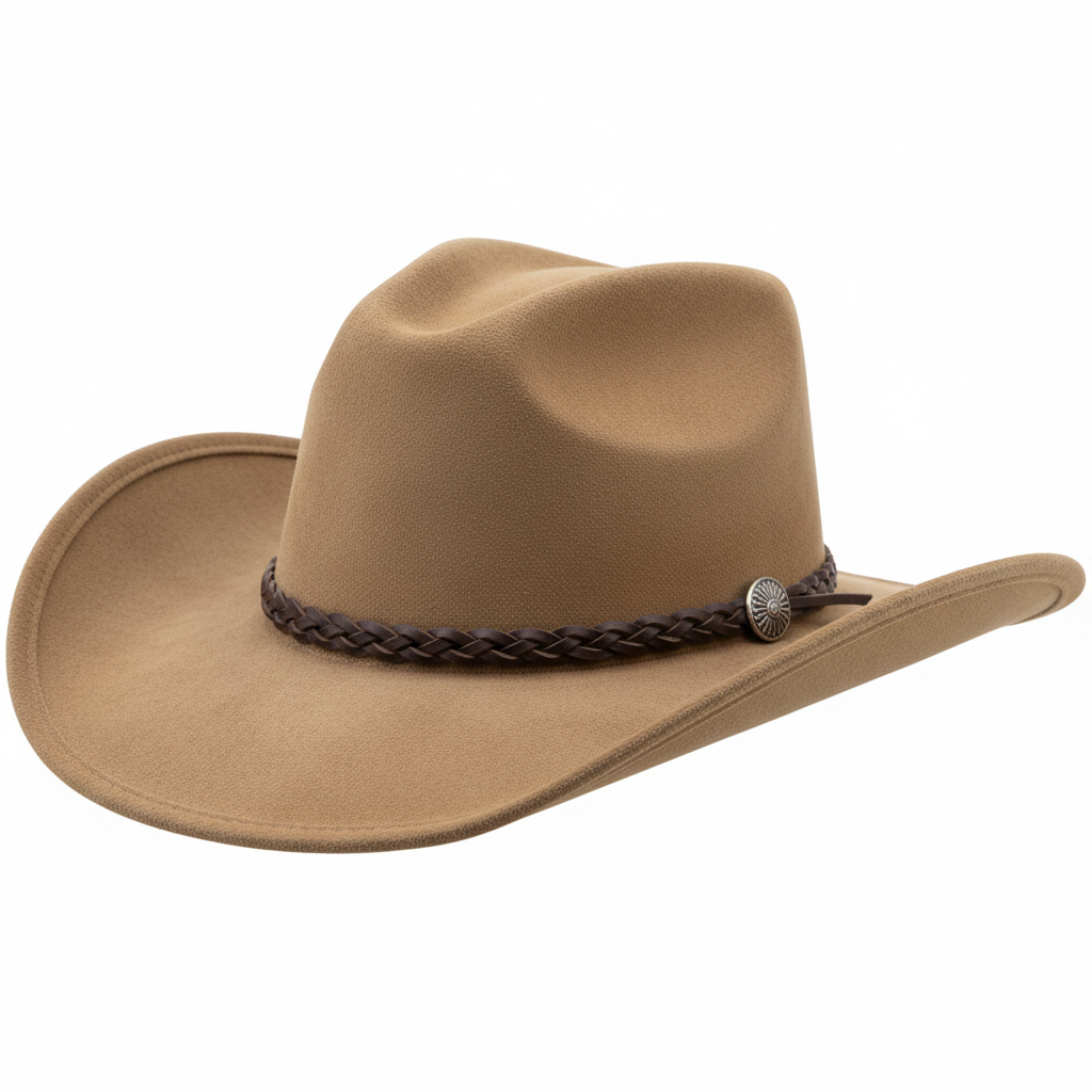 Tan Suede Cowboy Hat